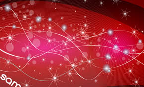 red abstract shinning lines